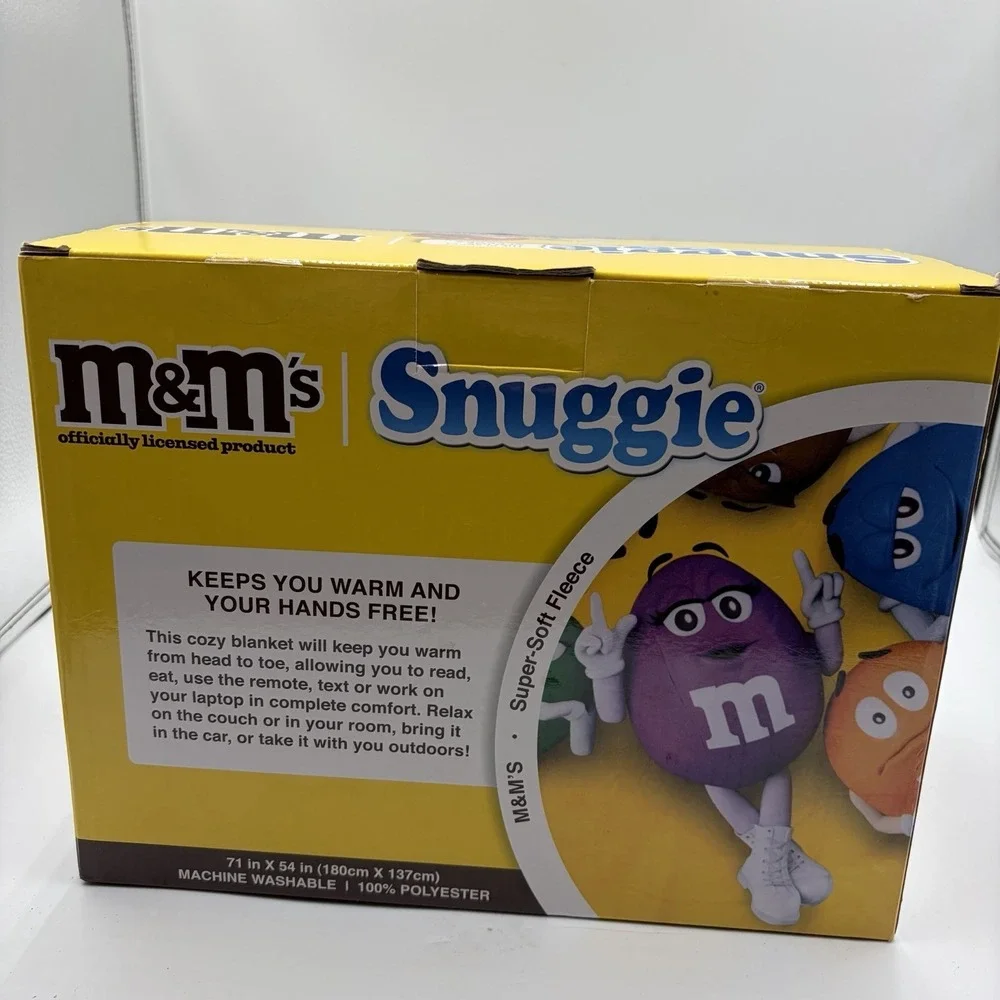 M&M's Character Snuggie The Blanket that‎ has Sleeves M&M's Mars Candy 71